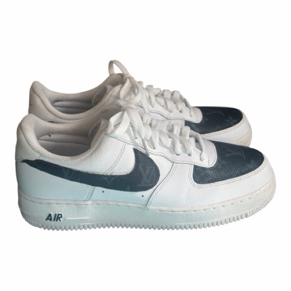 Nike White Custom LV Air Force 1 Black and White Men’s/Women’s Sneakers Size 10 - Picture 5 of 9